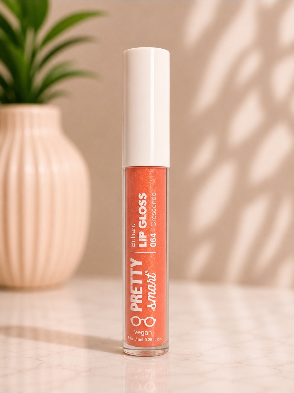 ePretty Smooth Lip Gloss — Peach Coral Shine